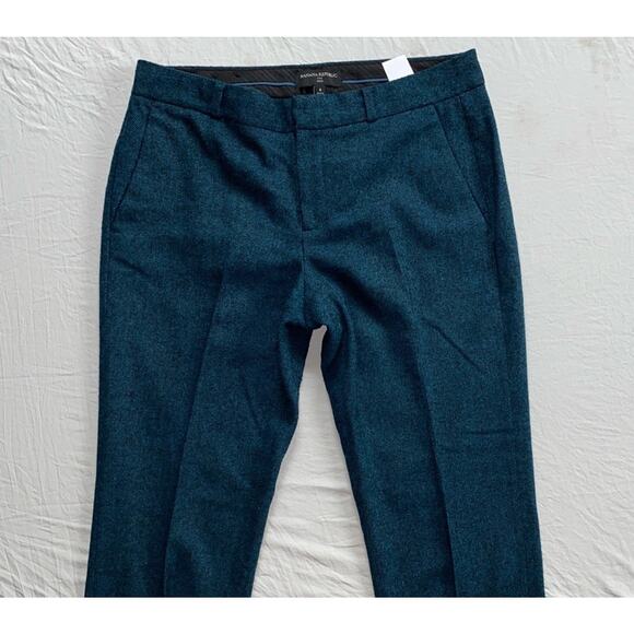 Banana Republic Ryan Fit Lined Wool Blend Flannel Pants. Green, Women's 8. EUC! - Picture 1 of 9